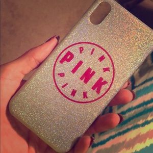 Pink iPhone X phone case